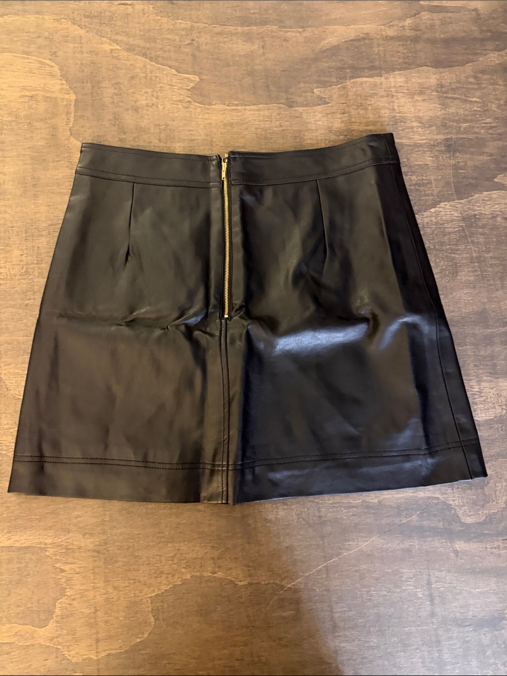 J. Crew Black Faux Leather Mini Skirt - Picture 3 of 4